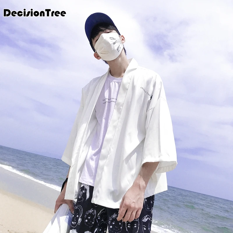 2019 summer japan style kimono men 100% cotton&linen loose mens jackets plus sleeve open stitch casual coat male windbreaker 2019 summer japan style kimono men 100% cotton&linen loose mens jackets plus sleeve open stitch casual coat male windbreaker