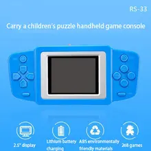 Тетрис 2," цветной экран консоли встроенный 268 головоломки Классический ретро мини портативные игровые консоли