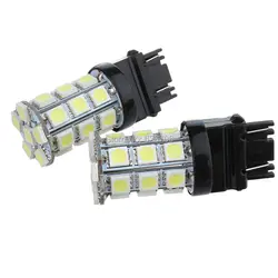 1 шт. 3157 3156 автомобильный светильник 27 SMD 5050 чипы P27/7 Вт led высокой мощности P27W Светодиодные Автомобильные лампы тормоза белый светильник s