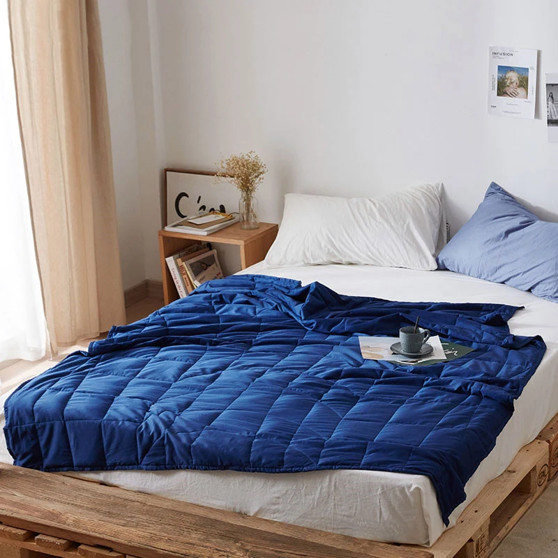 

100% Cotton Weighted Blanket Gravity Blanket Sleep Aid Pressure Blanket Decompression Blanket Insomnia Gravity