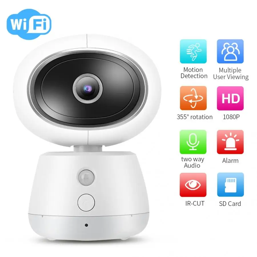 

security camera 1080P HD Smart WIFI Wireless PTZ Camera IR Night Vision Security Baby Monitor