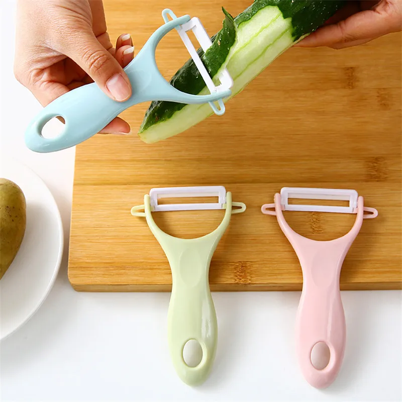 

3 Color Nano Ceramic Peelers Zesters Vegetable Fruit Peeler Slicer Scrape Ceramic (Blade) + PP (Handle) Kitchen Tool