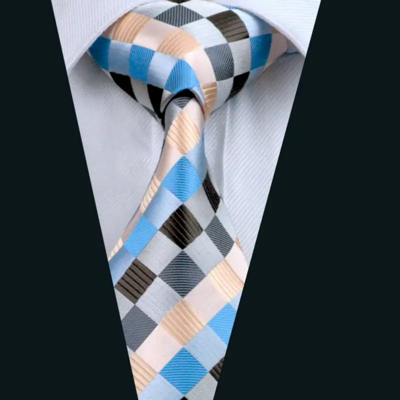 2016 Лидер продаж Для мужчин галстук 100% шелк плед жаккард галстук Gravata для официальных Свадебная вечеринка Бизнес Бесплатная доставка LD-275