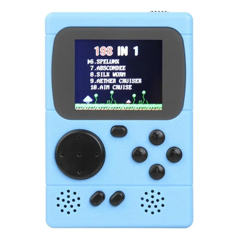 Игровая консоль портативная игровая консоль встроенные 198 классические игры и идеальный дизайн размера