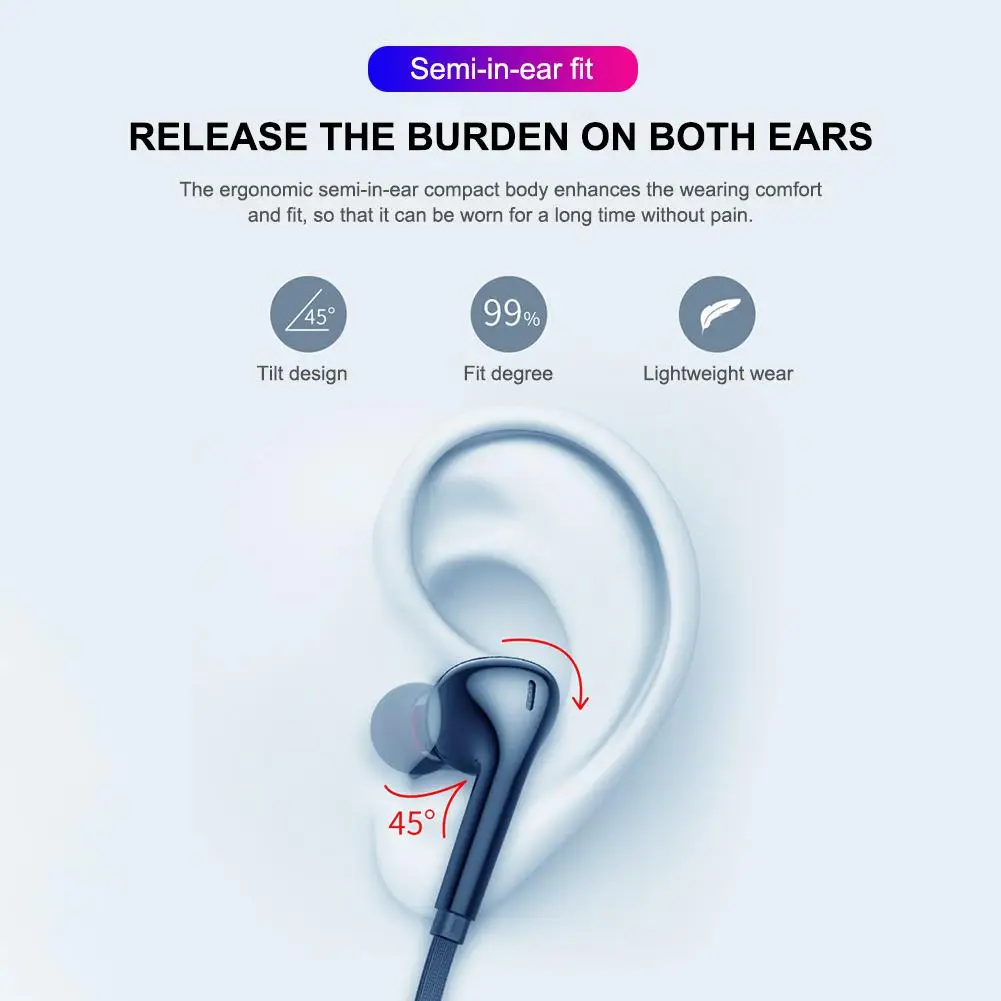 Wireless Bluetooth Headset Sports Headphones Stereo Built In Microphone Stylish Bluetooth Headset In Ear Mini Earphones