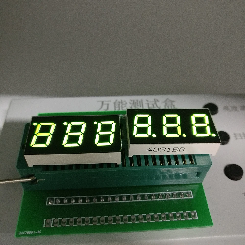 

10PCS New and original 3 Bit 0.4 inch Digital Tube LED Display yellow green Light 7 Segment Common Cathode/Anode