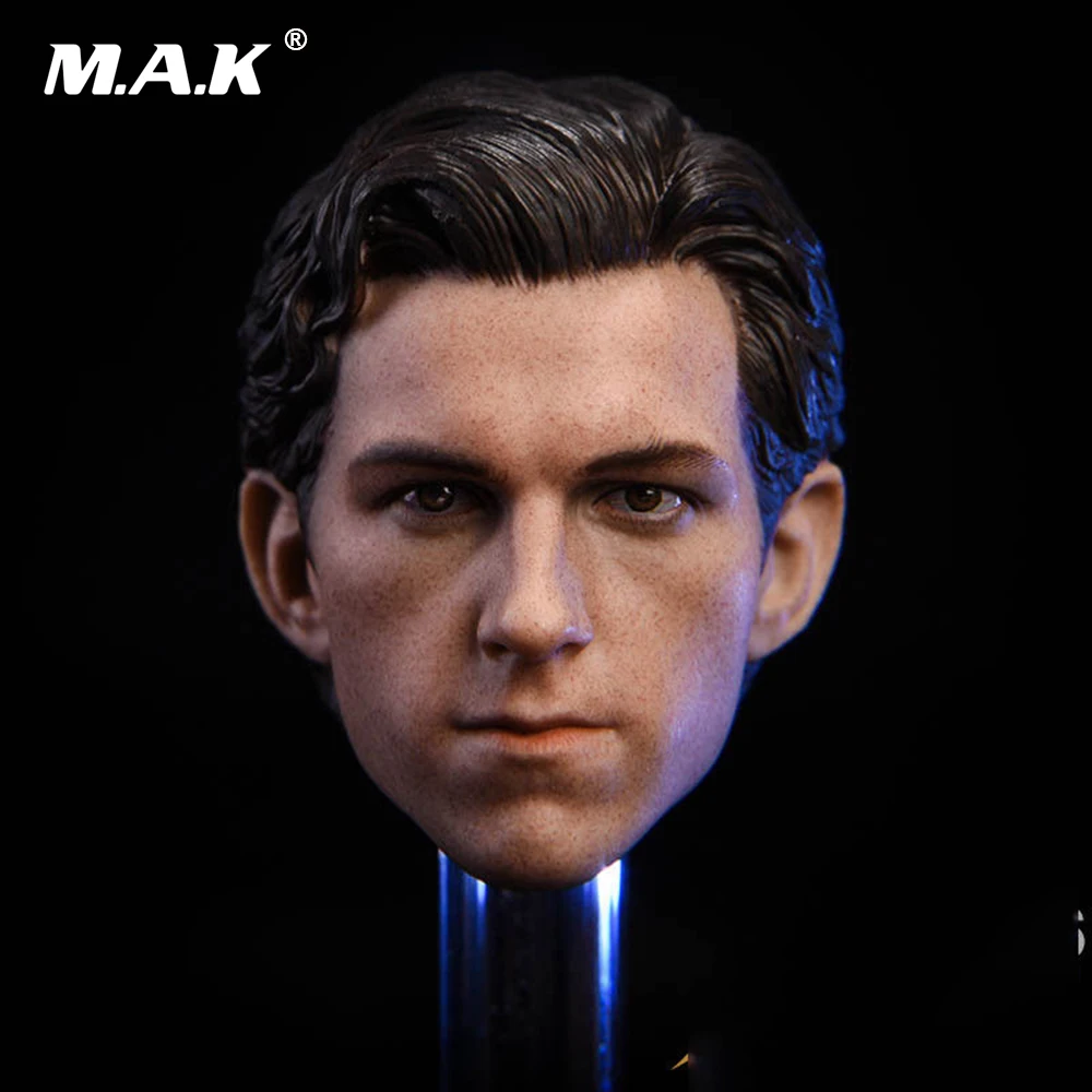 Том Холланд Человек-паук мужской головы Sculpt резьба 1/6 масштаба Fit 12 "Мужской фигурки тела