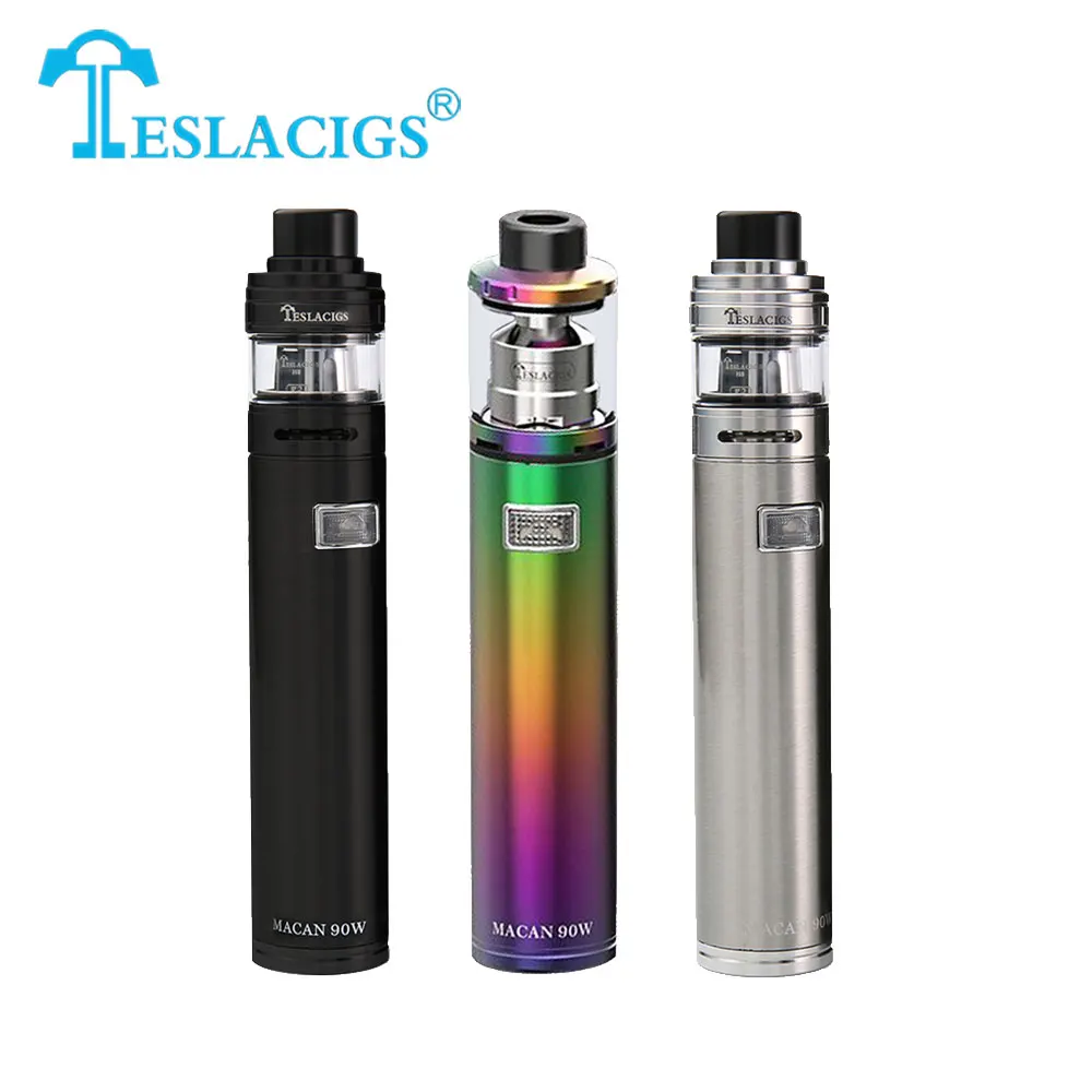

New Original 90W Tesla Macan Starter Kit with H8 Mini Tank 2ml & Max 90W Output & Easy Top Fill System Pen Style starter Kit