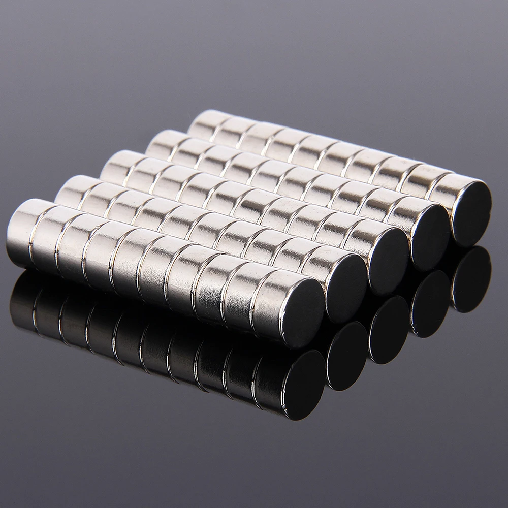 

Hakkin 50pcs 10mm x 5mm Neodymium Disc 10X5 Rare Earth Strong Magnet 10*5 Craft Model Art Craft Connection Magnets 10mm*5mm