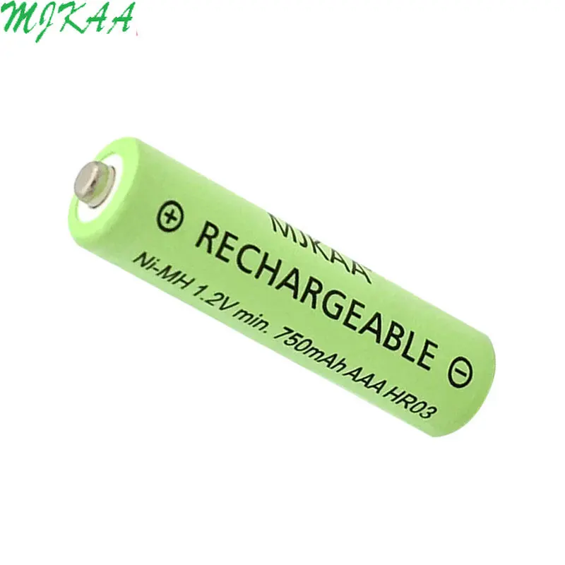 Новая MJKAA AAA 750mAh 1,2 V Ni-MH высокопроизводительная аккумуляторная батарея для пультов дистанционного управления, радиоприемников, фонарей, часов, игрушек