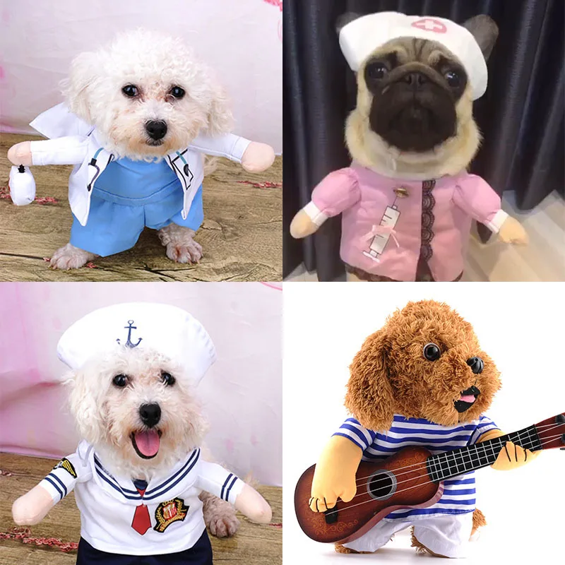 KIMHOME PET одежда для собак для маленьких собак интересный одежда-для-собак Ролевая игра Осень и зима чихуахуа пальто Французский бульдог одежда для животных Подходит для собак и кошек среднего размера 15 видов стилей