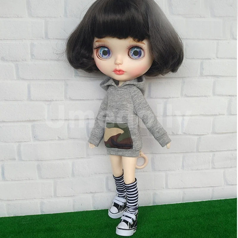 1 шт. милые толстовки для Blyth, Azone XS s m, Licca, Blyth, Barbies, OB24, obitsu 27 куклы одежда аксессуары девочка игрушка