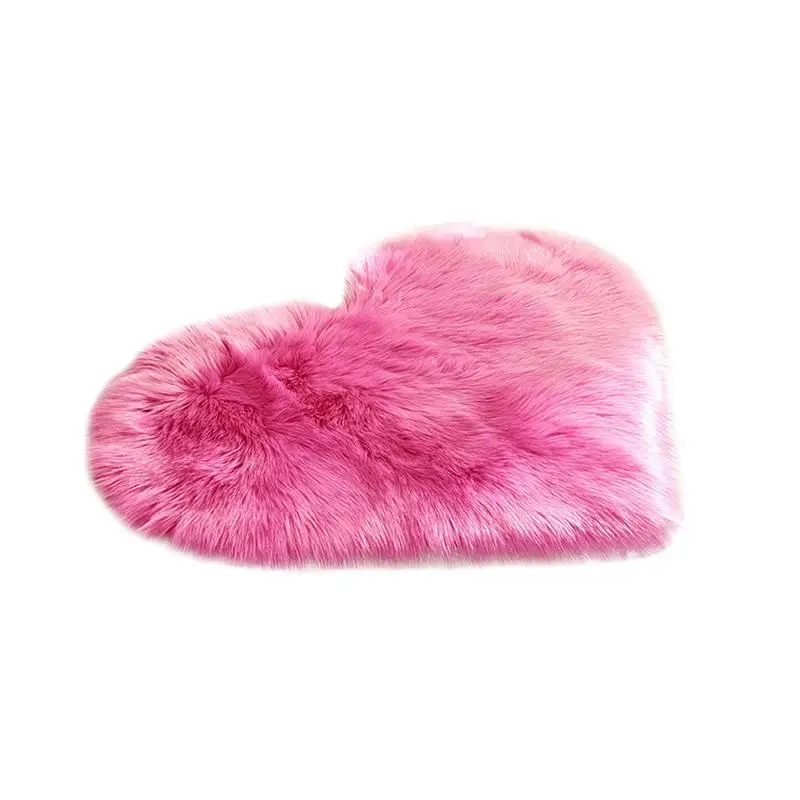 Hot Pink Мягкий искусственный мех шерсть гостиная диван ковер плюшевые ковры крышка спальни матрас нескользящий плавающий коврик для детской комнаты в форме слона - Цвет: Hot Pink