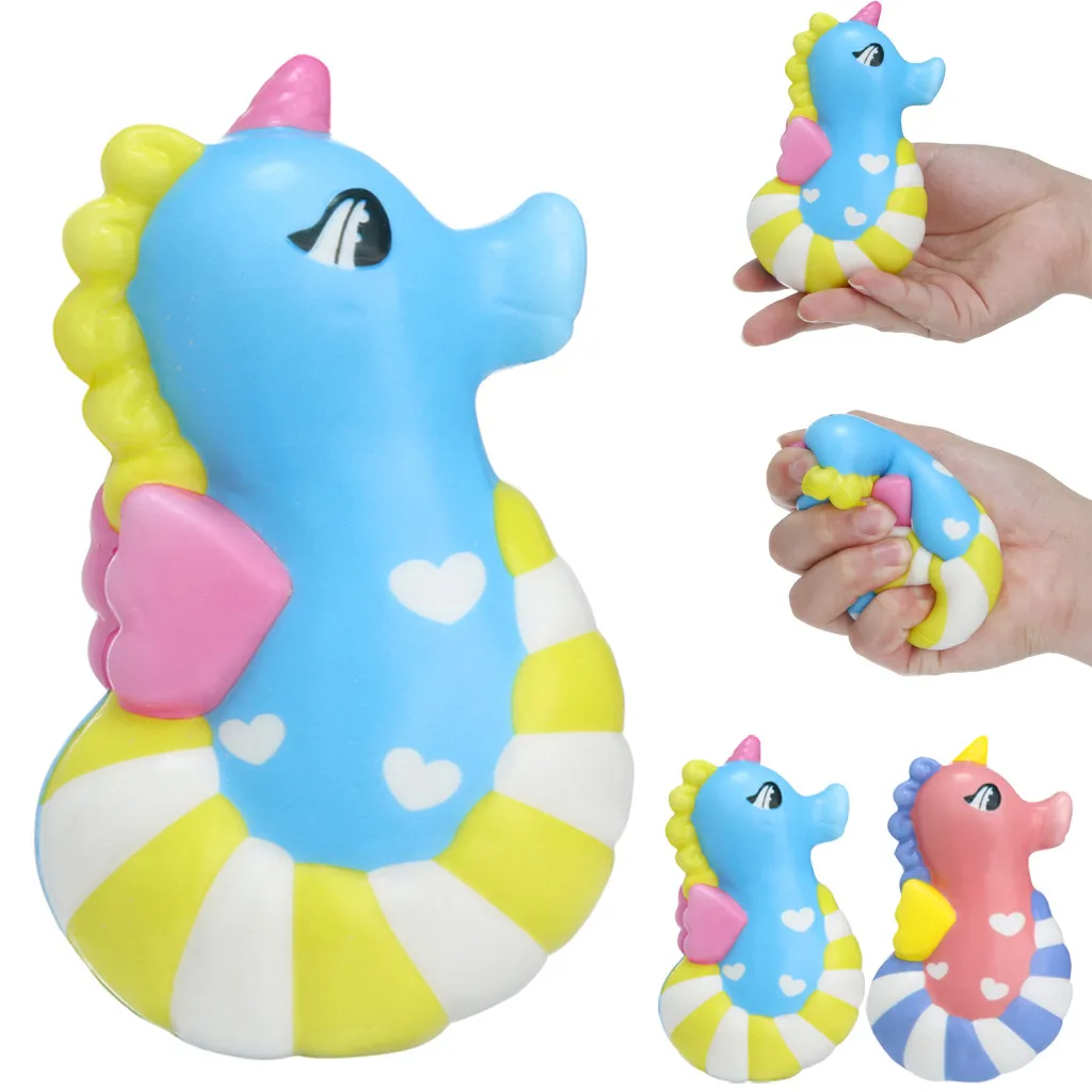 Анти-стресс мягкими Squishies морской конек ароматический крем медленно нарастающее при сжатии Снятие напряжения стресс рельеф дети весело игрушки C2