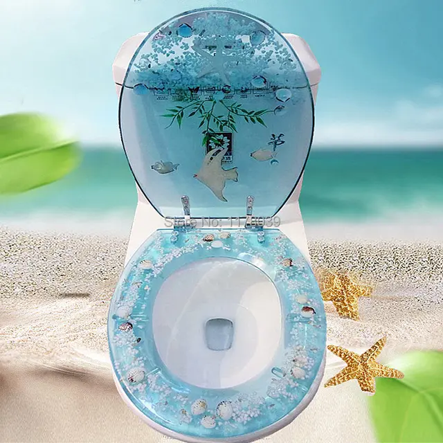 European style resin toilet seats cover,Mute Multi color universal Thicker type toilet seat