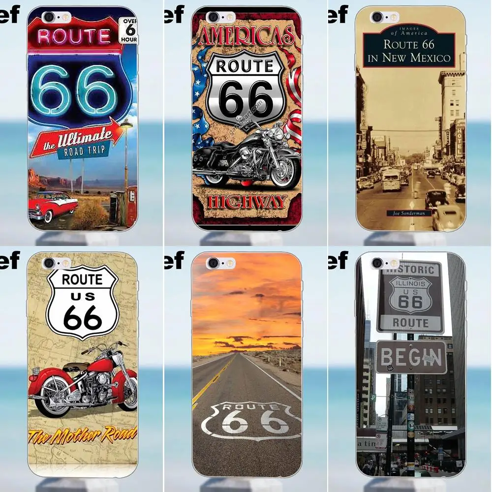 Suef Route 66 автомобильный мотоцикл для iPhone X 4 4S 5 5S 5C SE 6 6S 7 8 Plus Samsung Galaxy A3 A5 J1 J3 J5 J7 2016 2017 |