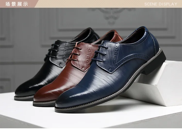 Мужские кожаные туфли; zapatos hombre; офисные Мужские модельные туфли; повседневные свадебные туфли в итальянском стиле; туфли дерби; большие размеры; 638