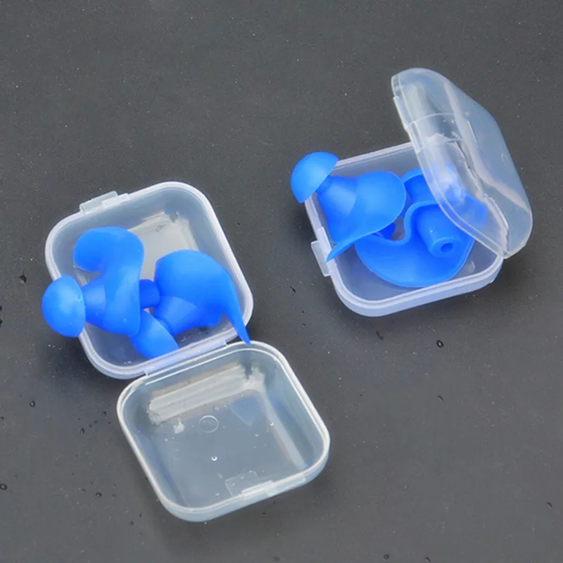 

1 Pair Silicone Soft Ear Plugs Environmental Waterproof Dust-Proof Earplugs Diving Water Sports Swimming Accessories