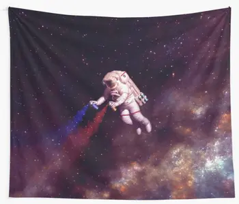 

Shooting Stars - the astronaut Wall Tapestry Cover Beach Towel Throw Blanket Picnic Yoga Mat Home Decoration