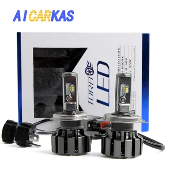 

AICARKAS Car LED Light Bulbs T6 Turbo LED H11 H8 H9 Low Signal Beam Led Replacement Bulbs H4 Hi/Lo Beam LED Auto Headlamp