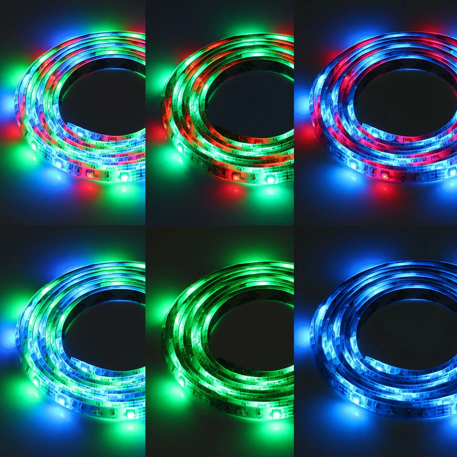 1 м/2 м водонепроницаемый RGB 3528 SMD USB 120LED полоса света струнная Лампа DC
