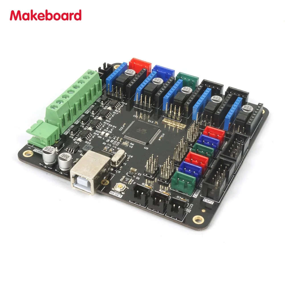 Micromake 3d принтер части Makeboard Pro 3D основная плата принтера Поддержка heatкровать совместим с Ramps 1,4