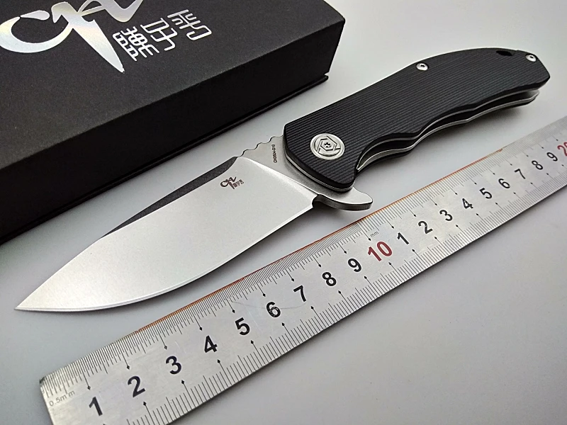 Цена CH CH3504 g10 складной нож D2 лезвие карманный нож Тактический кемпинг ножи для охоты и выживания подшипника flipper G10 ручка EDC нож