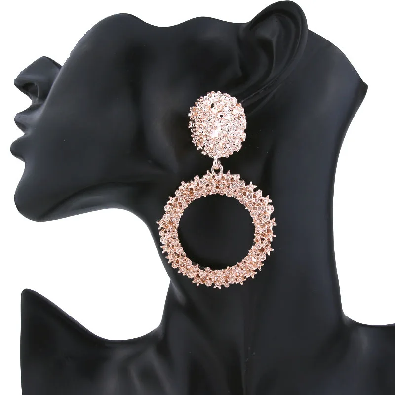 

THRWELL Drop Earrings for Women Geometric Statement Earrings female 2019 Fashion Modern Jewelry hanging kolczyki oorbellen