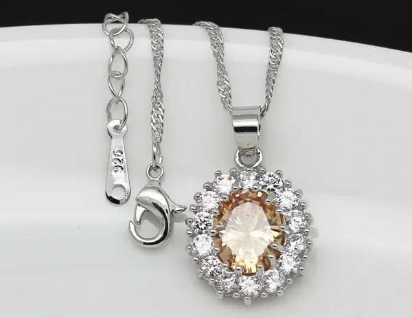 quality real AAAA+ zircon Shining pendant necklace jewelry accessories free drop shipping charm women gift Kate Austrian Crystal - Image 6