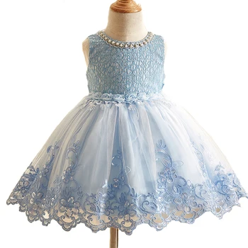 

Brand Sequined Flower Girl Dress Kids Pageant Party Wedding Ball Prom Princess Formal Occassion Flower Lace Girls Dress 3-10Y