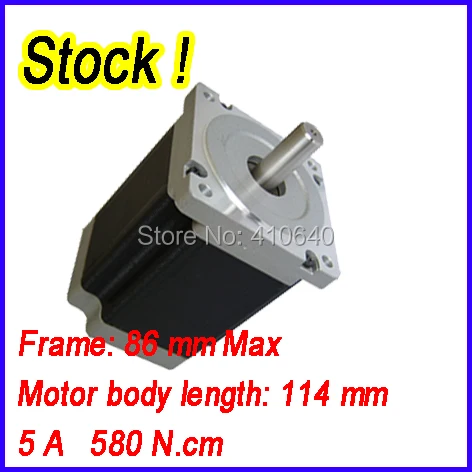 

In Stock! Step motor 34HS4802 5 A 580 N.cm with 4 lead wires and step angle 1.8 degree