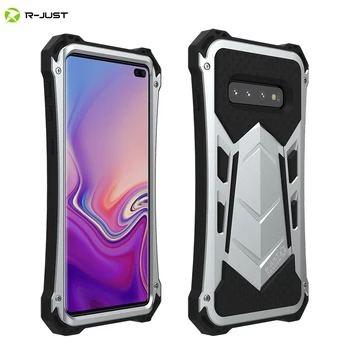 

R-JUST for Samsung S10 Plus S10 5G Case Shockproof WaterProof Strong Armor Metal Cover for Samsung Galaxy Note 9 10 Plus