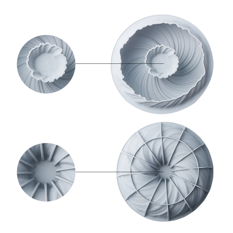 SHENHONG круглый вихревой торт форма для выпечки удивительный десерт художественный мусс силиконовые 3D плесень Silikonowe Moule Кондитерская сковорода