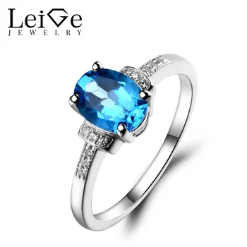Leige Jewelry 925 Sterling Silver Swiss Blue Topaz Ring Oval Cut Gemstone Birthstone Promise Engagement Wedding Rings for Women
Leige Jewelry 925 Sterling Silver Swiss Blue Topaz Ring Oval Cut Gemstone Birthstone Promise Engagement Wedding Rings for Women
