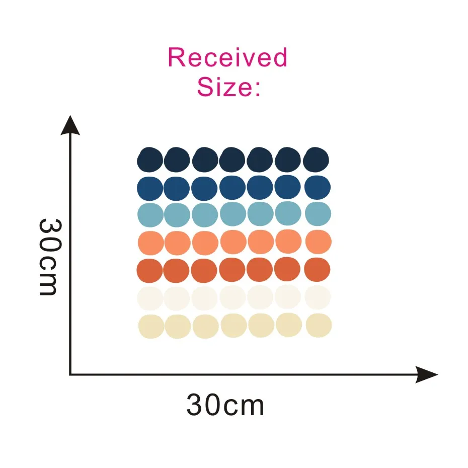 Цветные настенные наклейки в горошек, современные детские наклейки, сделай сам, детские обои, ПВХ, высокое качество, настенные наклейки, детская комната, домашний декор - Цвет: CCS4005H