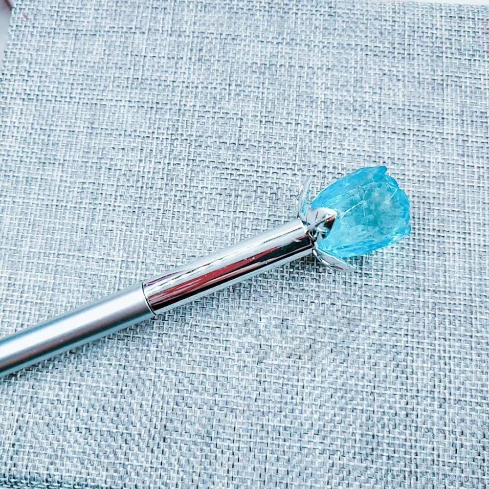 Rosa de Cristal para Crianças Kawaii Lápis Conjunto 0.5mm Azul Preto Tinta Cor Canetas Escritório Escola Escrita Papelaria Coreano 12 Pçs Gen 6 Cheap Canetas de gel