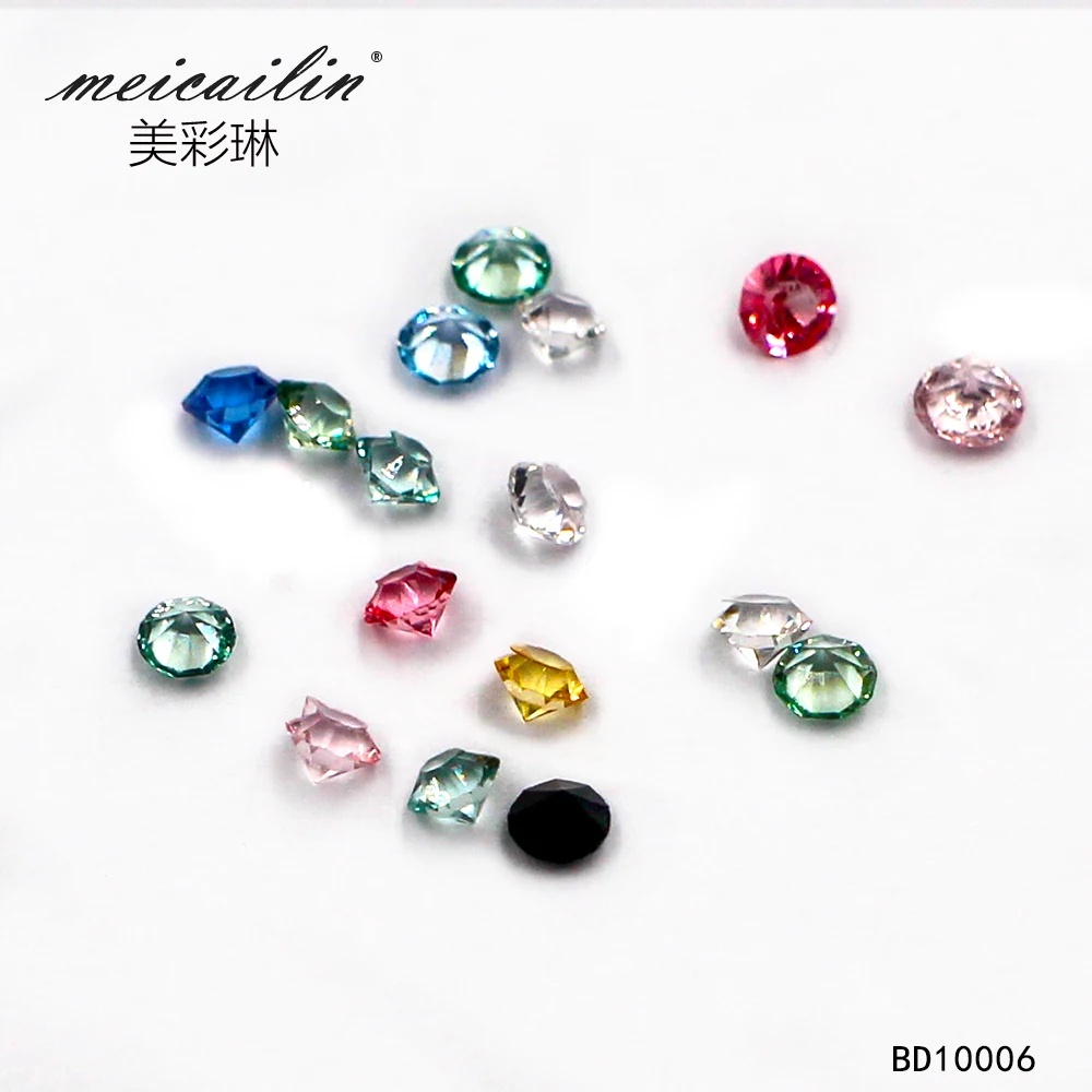 Meicailin Wholesale 150 pcs pack Crystal Multi-color 3D Nail Art Decorations Rhinestones For Nails Stone DIY Micro Diamond (8)