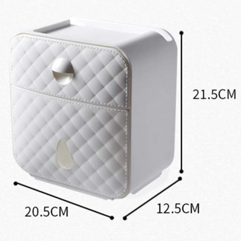 

NEW Tissue Boxes Staple-Free Wall-Mounted Large-Capacity Storage Drawer Sundries Storage Box Toilet Paper Holders