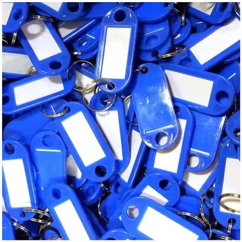 

Key Ring Tags(100pcs blue)