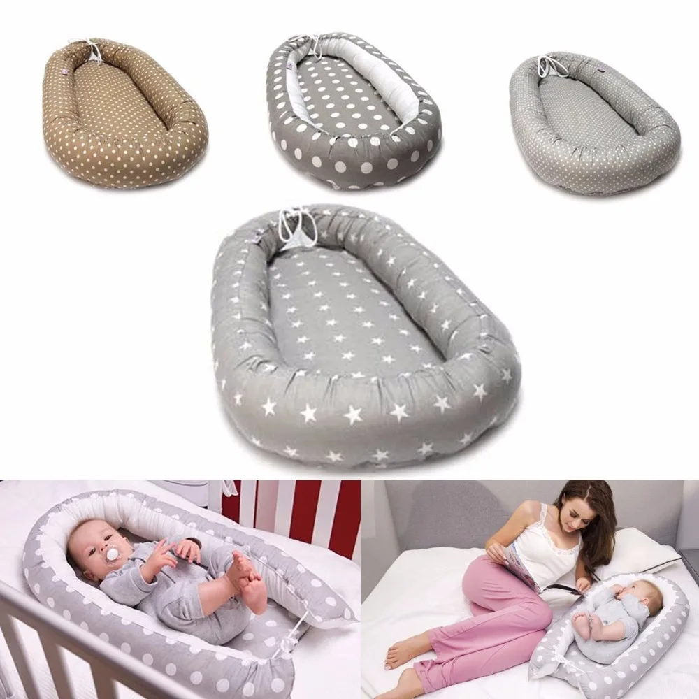 Dismountable Baby nest кровать или Малыш Размер гнезда мята и совы портативная кроватка