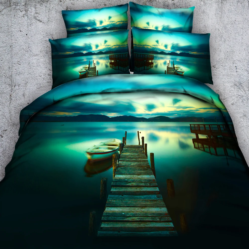 العجائب الرصيف القطن مجموعات الفراش للبالغين المنسوجات المنزلية ديكور التوأم مع سادات ديكور غرفة نوم و المعيشة