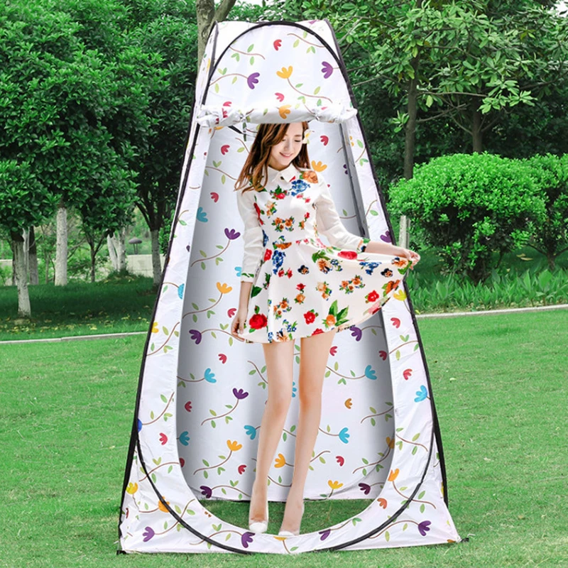 

Portable Privacy Shower Toilet Camping Pop Up Tent small flower color outdoor dressing tent/outdoor toilet tent