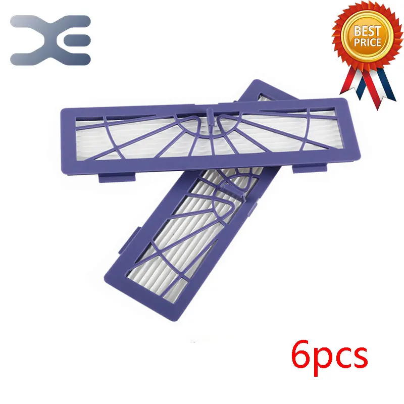 

6Pcs Lot NEATO Scavenging Robot Accessories Botvac Series 70E / 75/80 Seepa Hepa Filter Vacuum Cleaner Parts