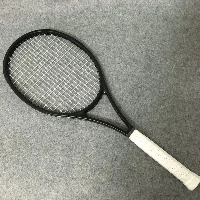 Новая таможня углеродное волокно Теннисная ракетка Тайвань OEM качество Теннисная ракетка 315 г Federer черная ракетка