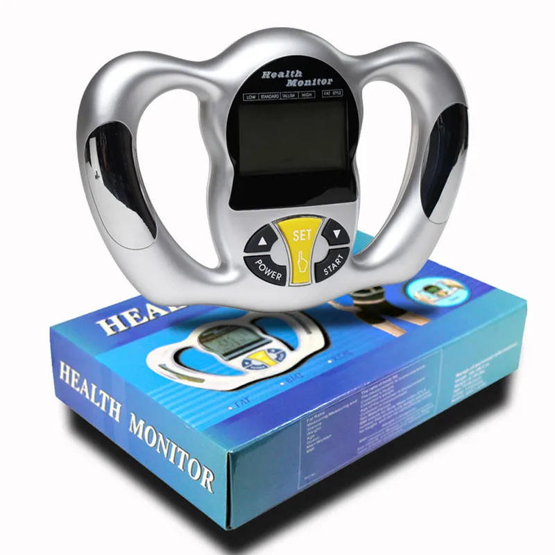 Handheld Body Fat Tester Health Analyzer Fat Meter Digital LCD FAT BMI