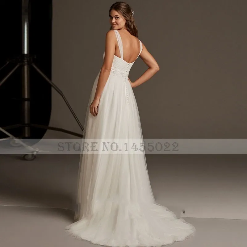 Eightale Maternity Wedding Dresses Spaghetti Strap Sweetheart