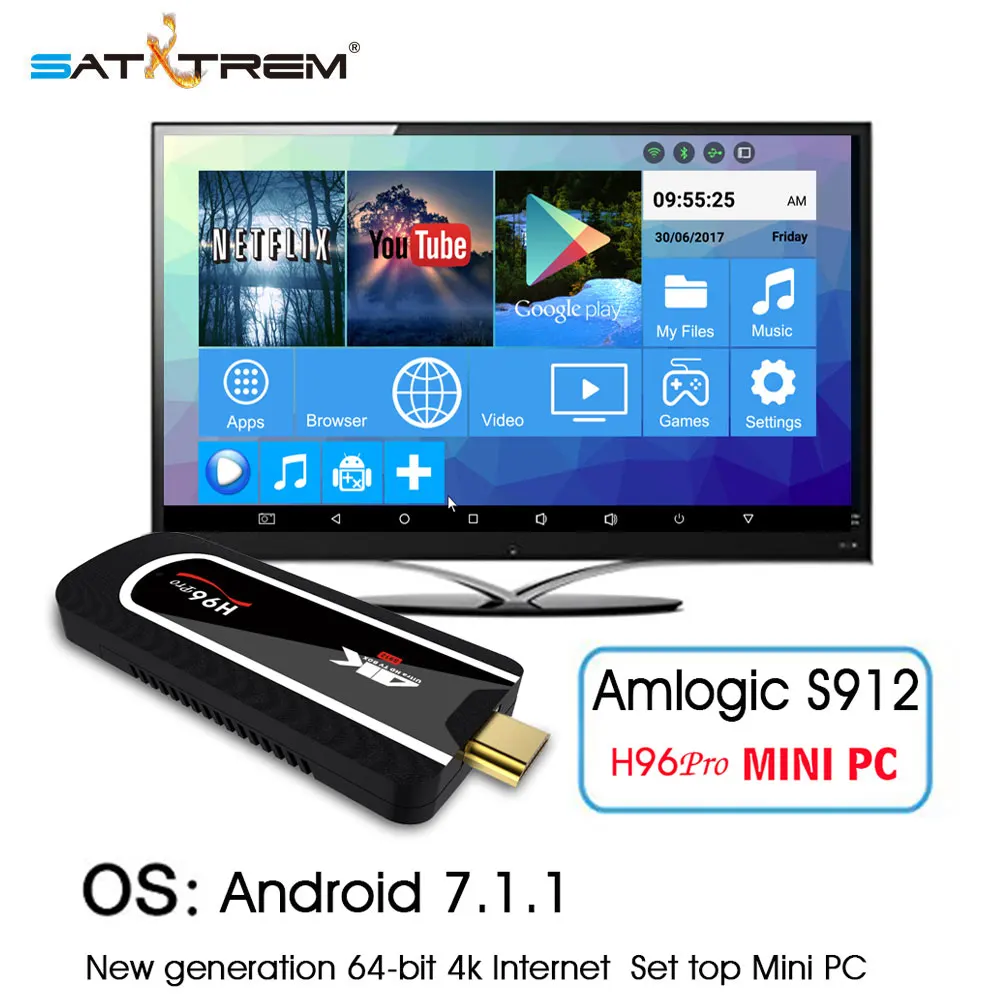 H96 Pro Android 7.1 TV Box Amlogic S912 Octa-core 2G 8G Mini PC TV Stick 2.4G Wifi BT4.1 H.265 4K Media Player Smart TV Dongle цена H96 Pro Android 7.1 TV Box Amlogic S912 Octa-core 2G 8G Mini PC TV Stick 2.4G Wifi BT4.1 H.265 4K Media Player Smart TV Dongle цены онлайн