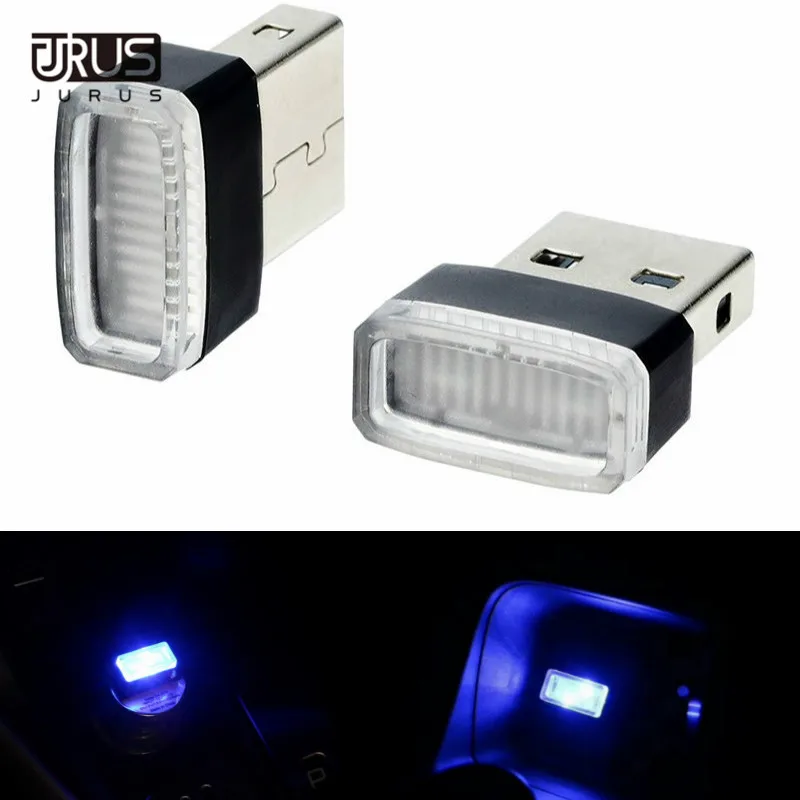 Декоративная подсветка JURUS для салона автомобиля миниатюрный светодиодный USB