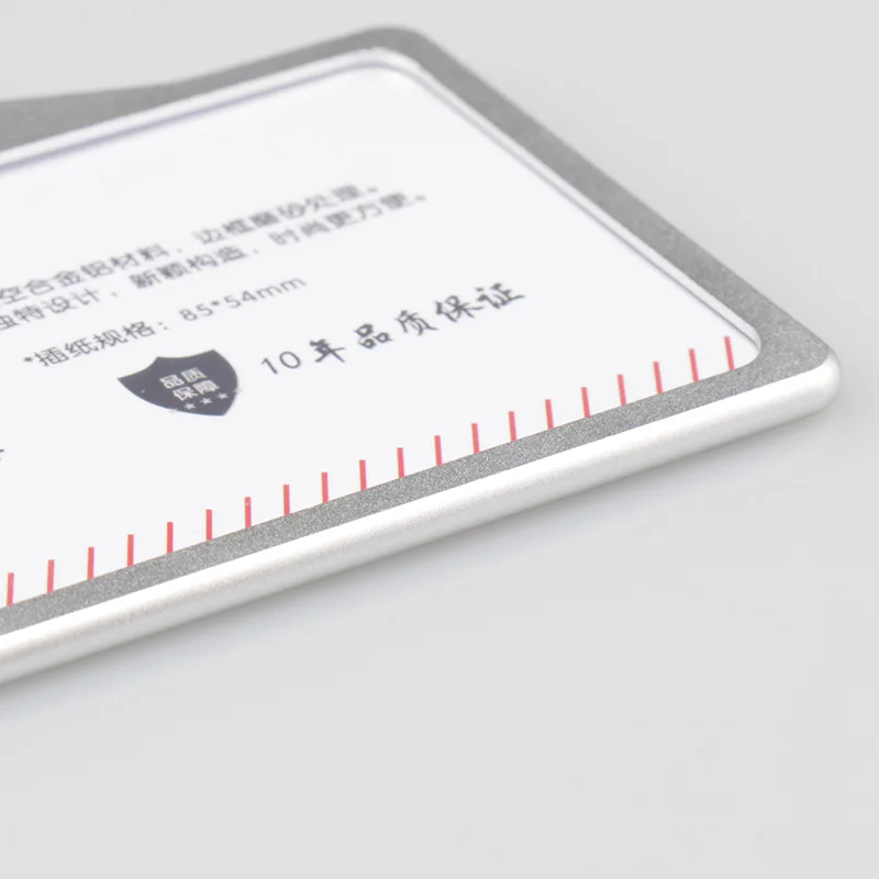 Zongshu средний новый модный металлический чехол для визиток удостоверений