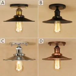 5 видов Лофт Винтаж потолочный светильник светодио дный E27 AC 110 V 220 V потолочные светильники Декоративный светильник для спальни гостиной